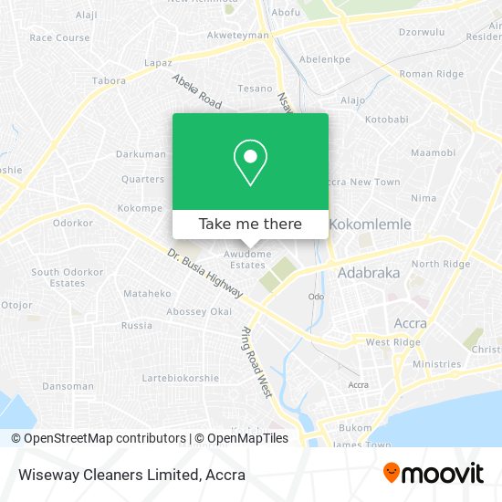 Wiseway Cleaners Limited map