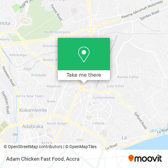 Adam Chicken Fast Food map