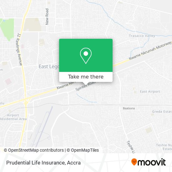 Prudential Life Insurance map