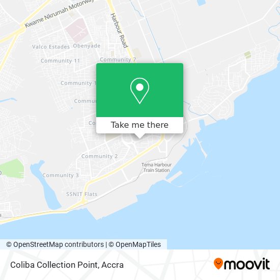 Coliba Collection Point map