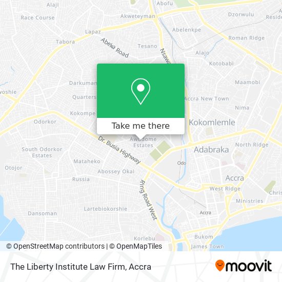 The Liberty Institute Law Firm map