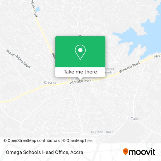 Omega Schools Head Office map