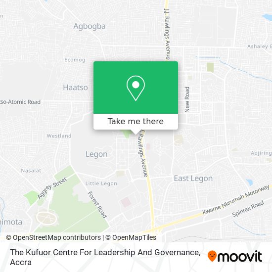 The Kufuor Centre For Leadership And Governance map