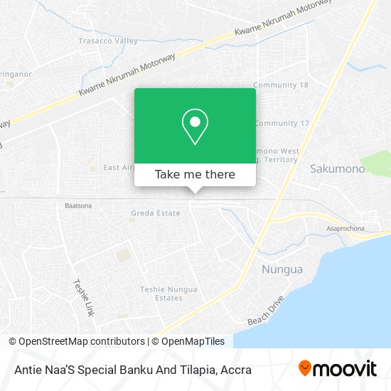 Antie Naa’S Special Banku And Tilapia map