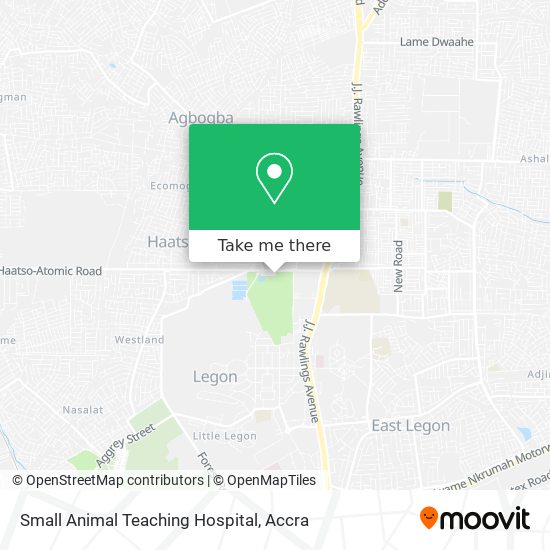 Small Animal Teaching Hospital map