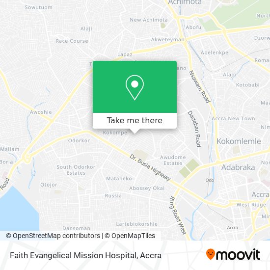 Faith Evangelical Mission Hospital map