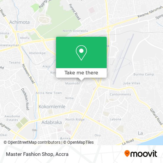 Master Fashion Shop map