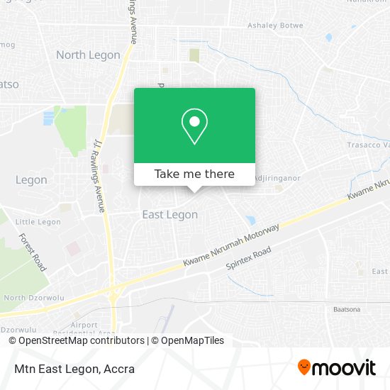 Mtn East Legon map