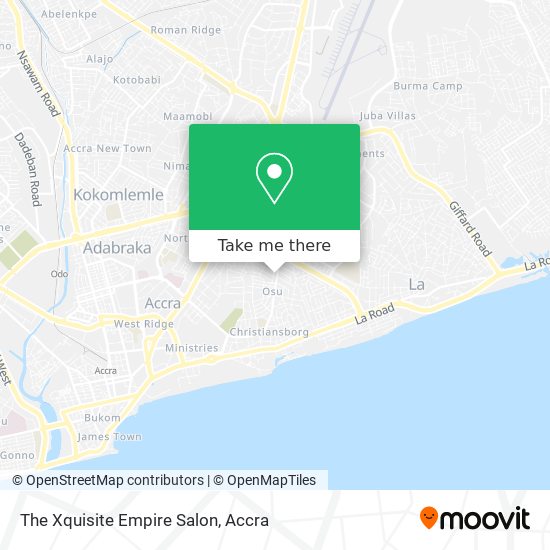 The Xquisite Empire Salon map