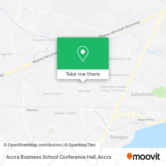 Accra Business School Conference Hall map