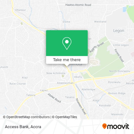 Access Bank map