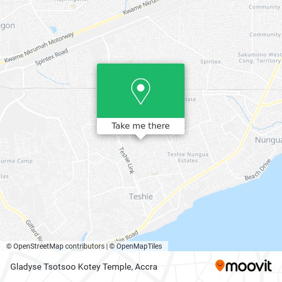 Gladyse Tsotsoo Kotey Temple map