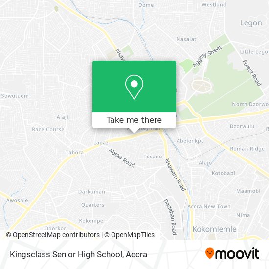 Kingsclass Senior High School map