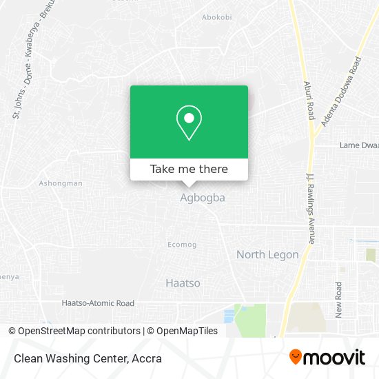 Clean Washing Center map