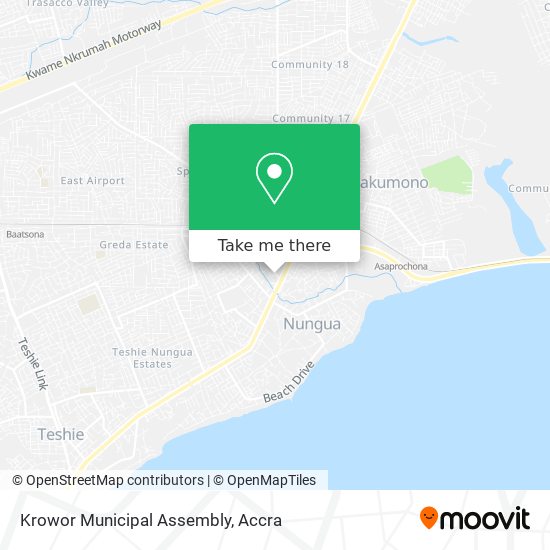 Krowor Municipal Assembly map