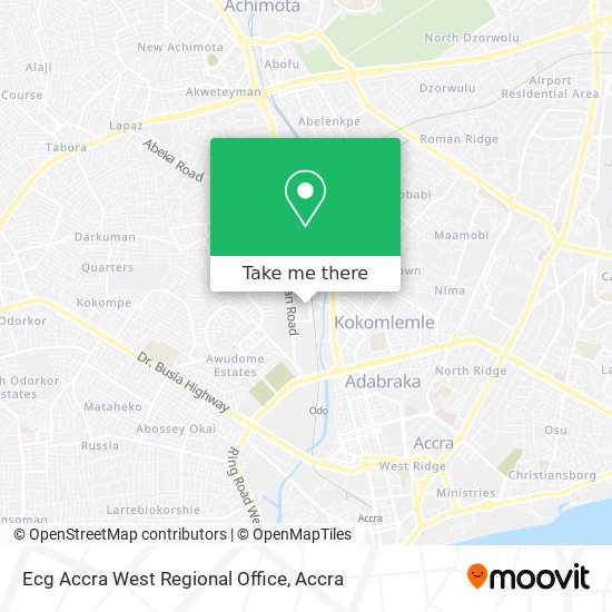Ecg Accra West Regional Office map