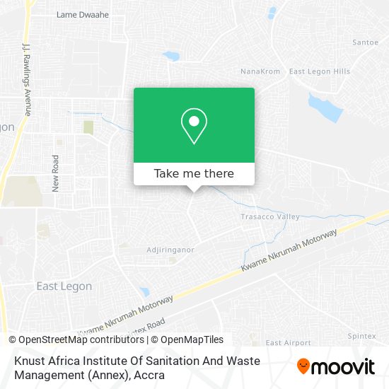Knust Africa Institute Of Sanitation And Waste Management (Annex) map