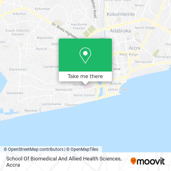 School Of Biomedical And Allied Health Sciences map