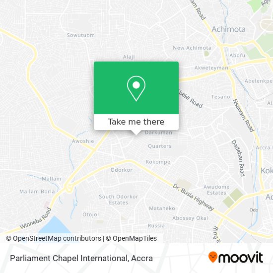 Parliament Chapel International map