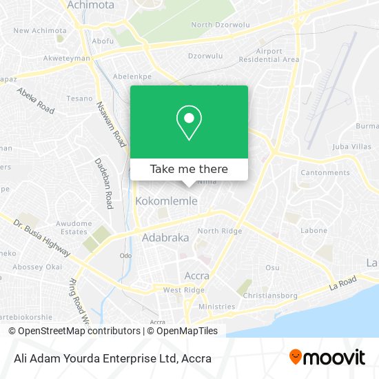 Ali Adam Yourda Enterprise Ltd map