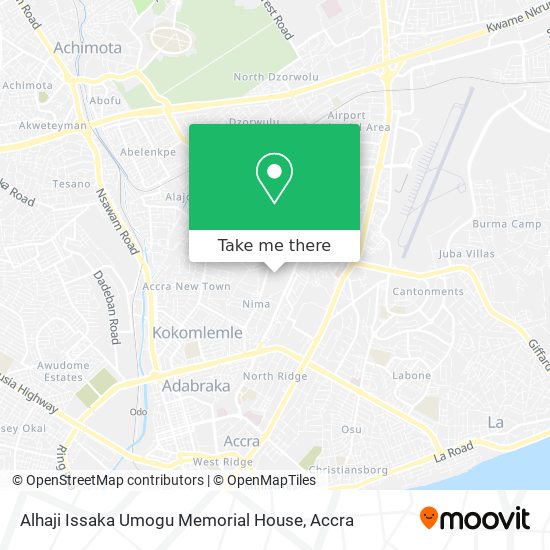 Alhaji Issaka Umogu Memorial House map