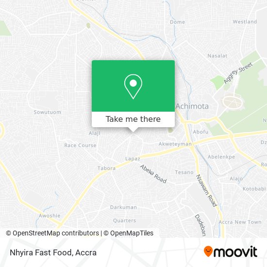 Nhyira Fast Food map