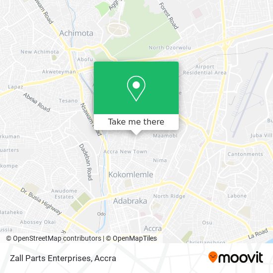 Zall Parts Enterprises map