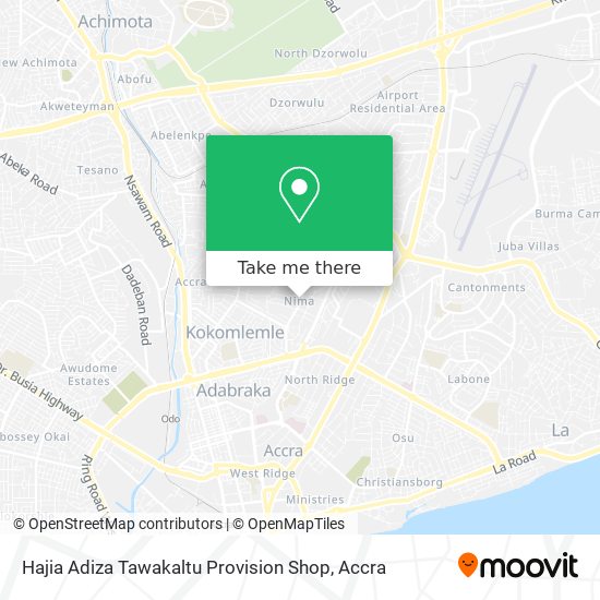 Hajia Adiza Tawakaltu Provision Shop map