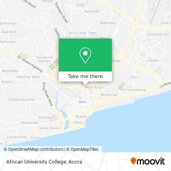 African University College map