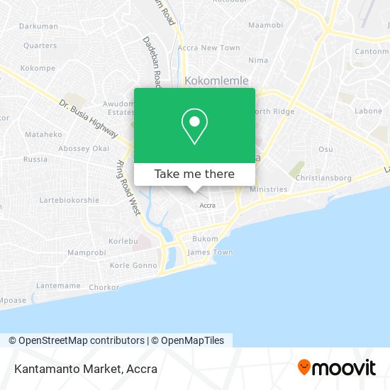 Kantamanto Market map