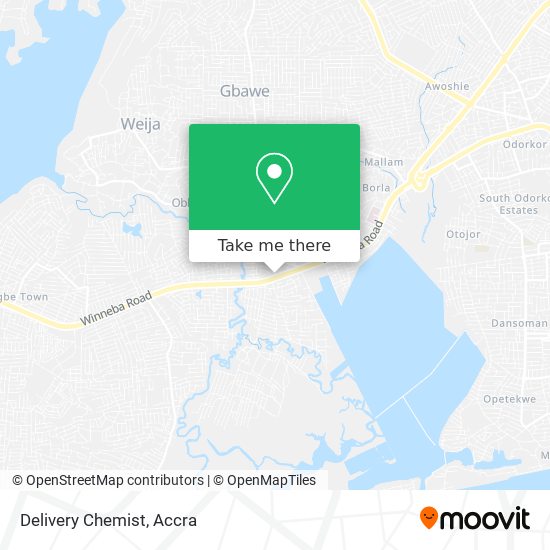 Delivery Chemist map