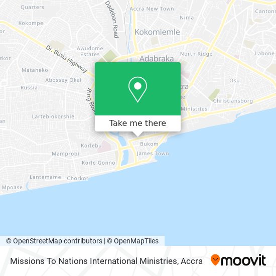 Missions To Nations International Ministries map