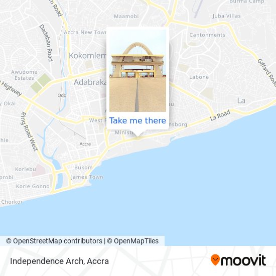 Independence Arch map