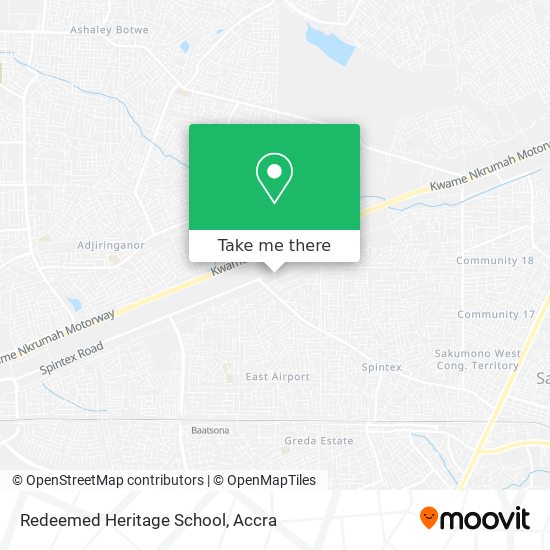 Redeemed Heritage School map