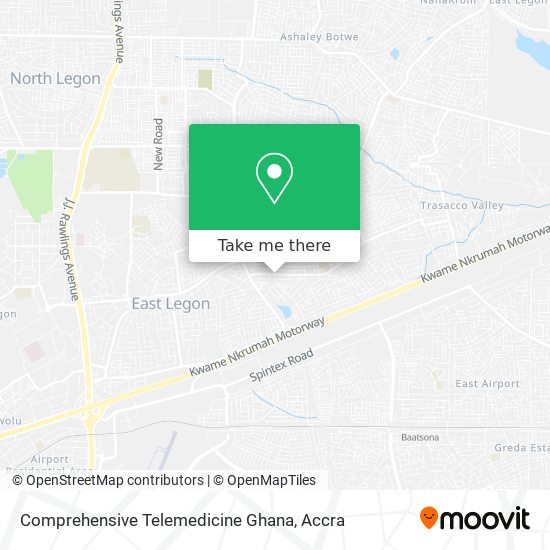 Comprehensive Telemedicine Ghana map