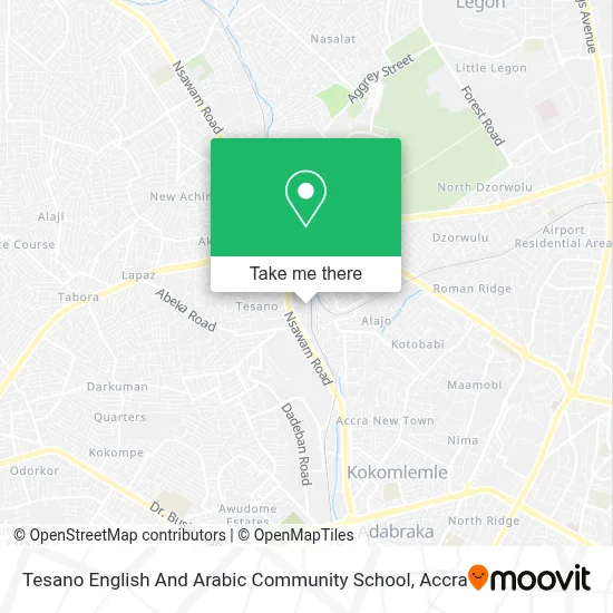 Tesano English And Arabic Community School map