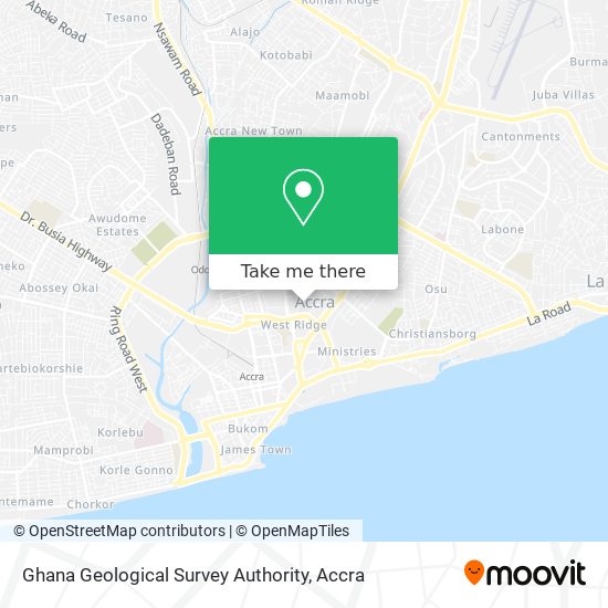 Ghana Geological Survey Authority map