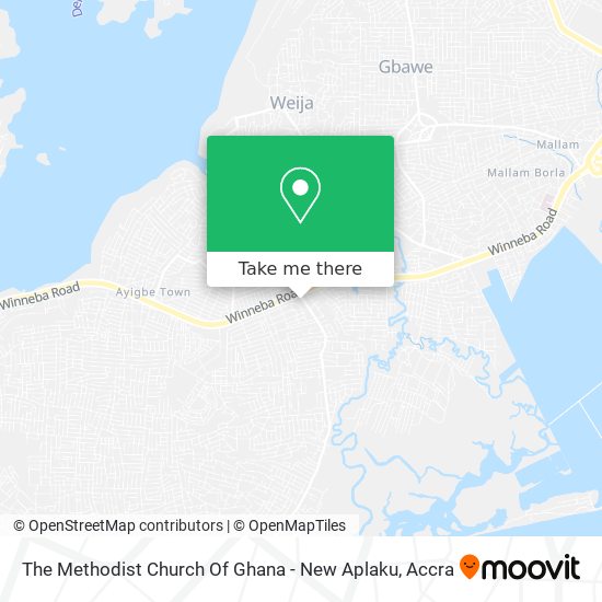 The Methodist Church Of Ghana - New Aplaku map