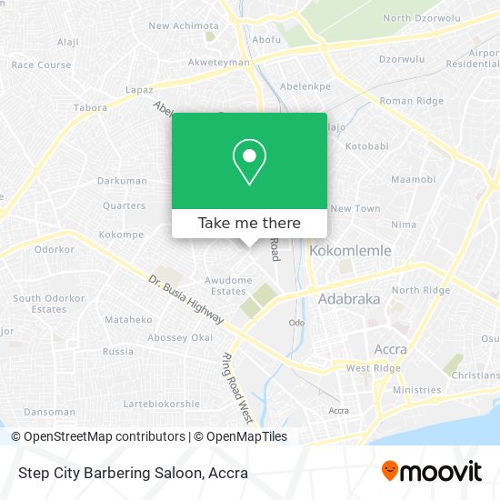 Step City Barbering Saloon map