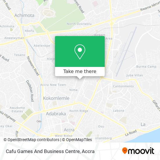 Cafu Games And Business Centre map