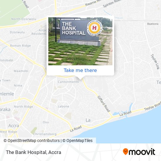 The Bank Hospital map