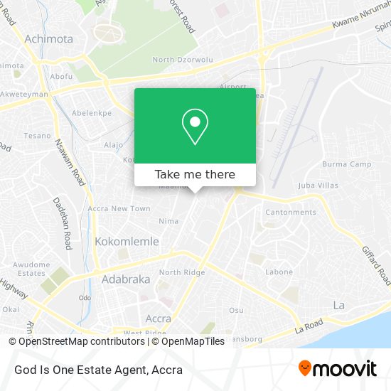 God Is One Estate Agent map