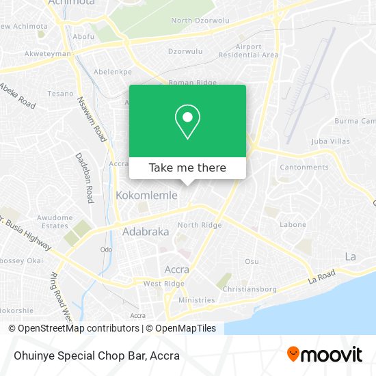 Ohuinye Special Chop Bar map