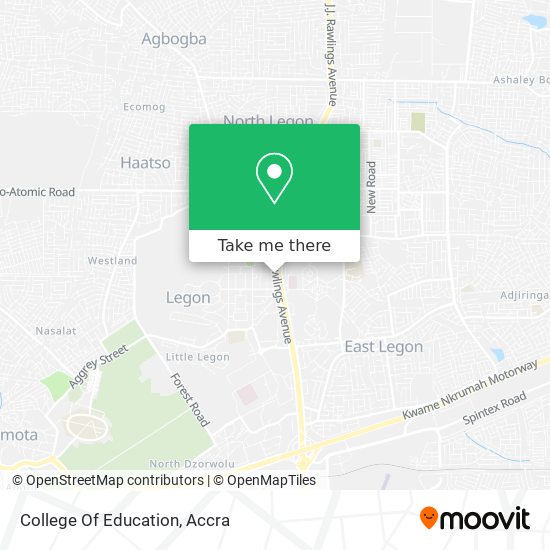 College Of Education map