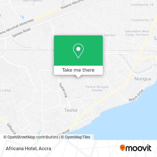 Africana Hotel map