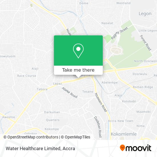 Water Healthcare Limited map