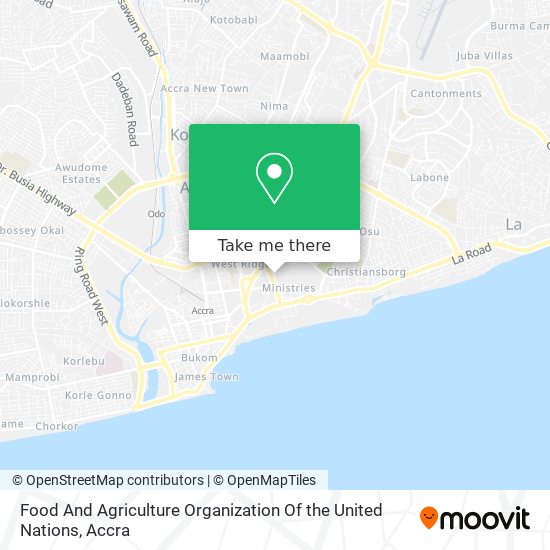 Food And Agriculture Organization Of the United Nations map