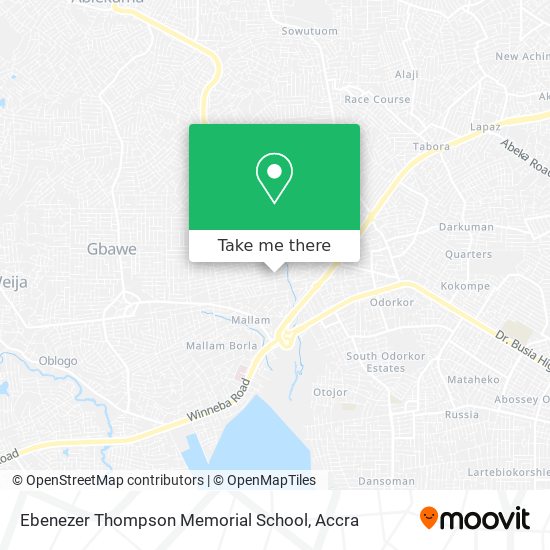 Ebenezer Thompson Memorial School map