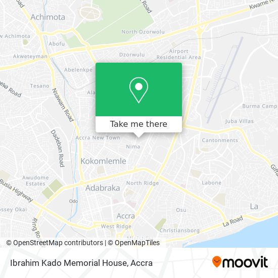 Ibrahim Kado Memorial House map