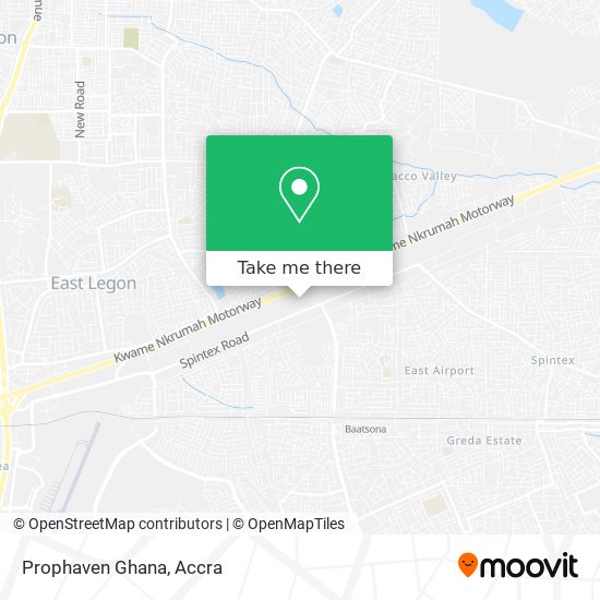 Prophaven Ghana map
